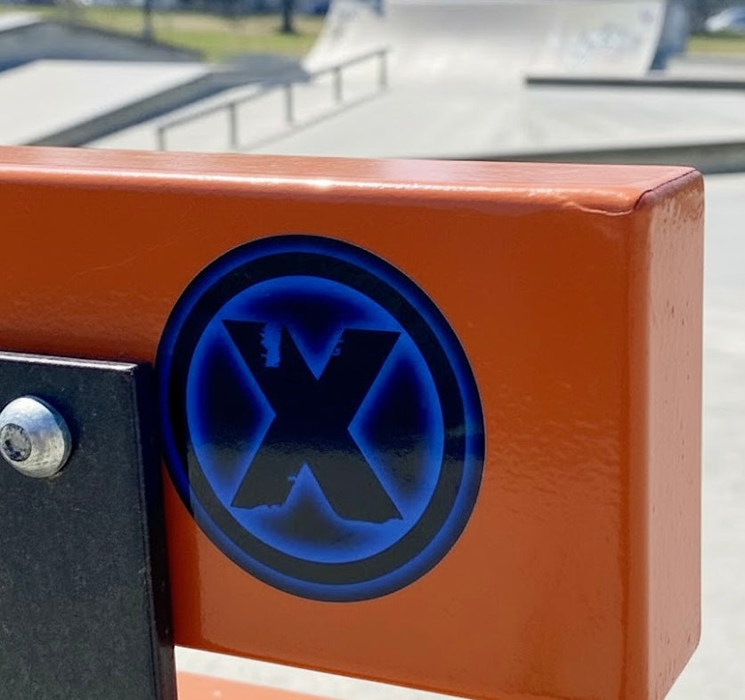 ⓧ Blue Glow Sticker