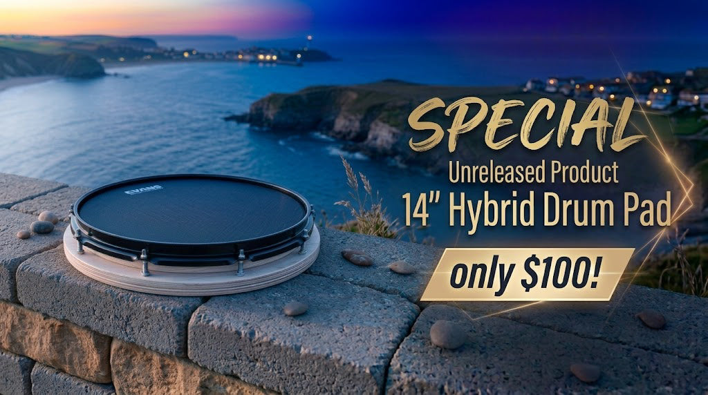 Xymox スナッピー&リム付きドラムパッド　14インチ Xymox Drum Co.