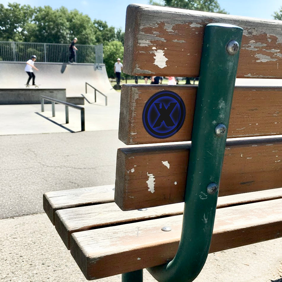 ⓧ Blue Glow Sticker