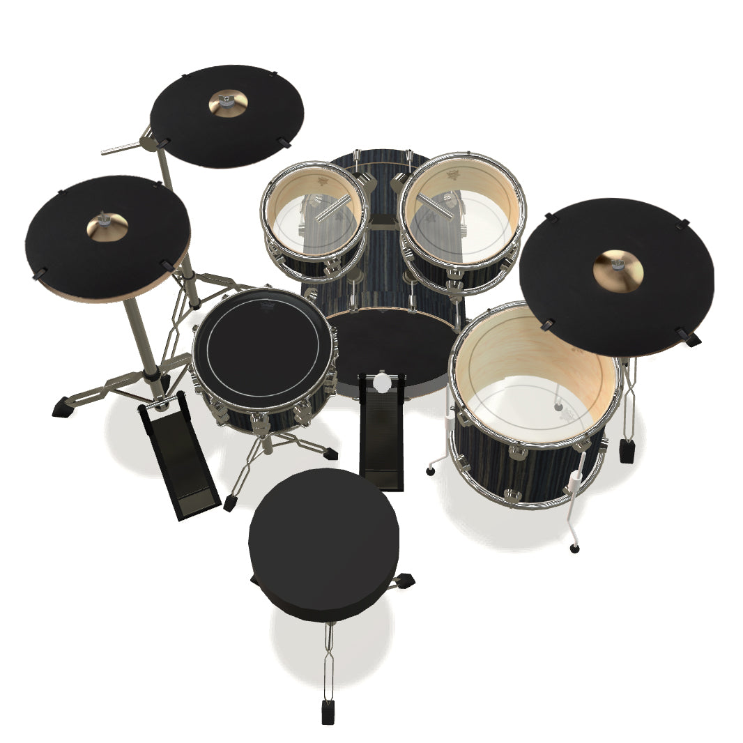 Drum Set Hi Hat & Cymbal Mutes