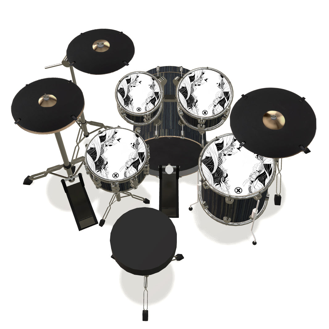 Drum Set Tom Mutes