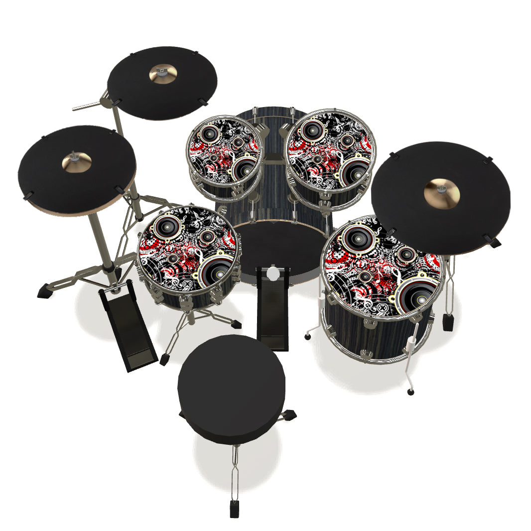 Drum Set Tom Mutes